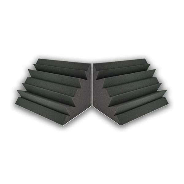 Bass Trap geluidsisolatiepaneel gefotografeerd vanaf de voorkant.